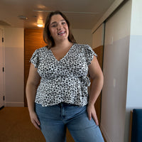 Plus Size Pattern Side Tie Top Plus Size Tops -2020AVE