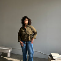 Plus Size Double Pocket Utility Parka Plus Size Outerwear -2020AVE