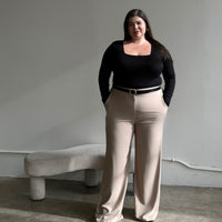 Plus Size Flowy Wide Leg Trousers Plus Size Bottoms -2020AVE