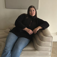 Plus Size Half Zip Teddy Pullover Plus Size Outerwear -2020AVE