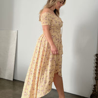 Plus Size High Low Smocked Floral Dress Plus Size Dresses -2020AVE