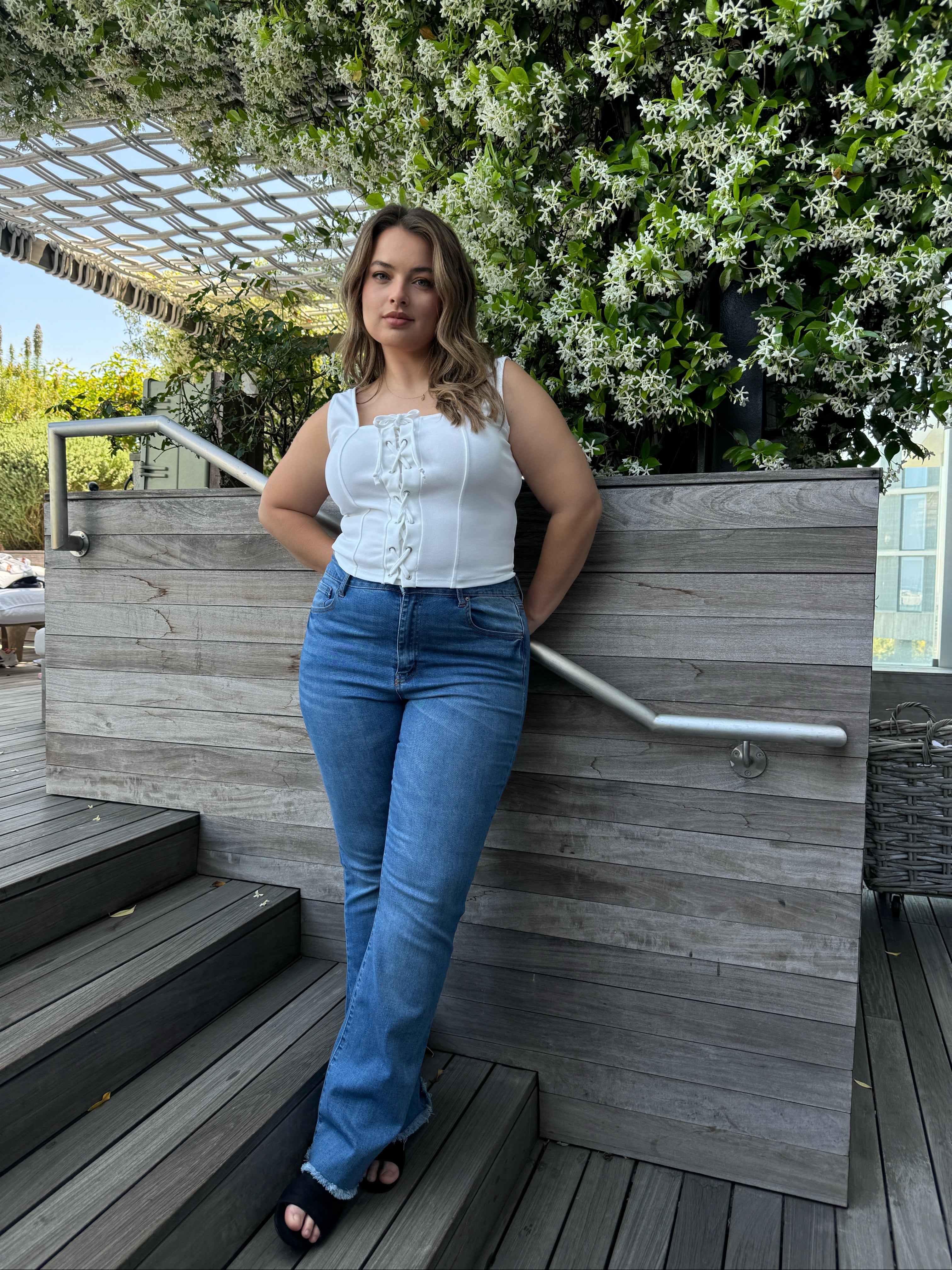 Plus Size Lace Up Bustier Top – 2020AVE