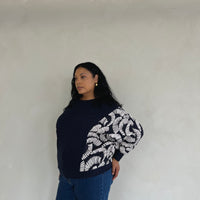 Plus Size Long Sleeve Patterned Sweater Plus Size Outerwear -2020AVE