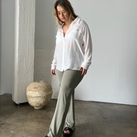 Plus Size Ribbed Stretch Pants Plus Size Bottoms -2020AVE