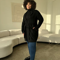 Plus Size Suede Trench Coat Plus Size Outerwear -2020AVE