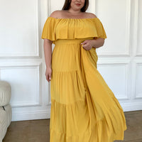 Plus Size Tiered Maxi Dress Plus Size Dresses -2020AVE