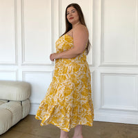 Plus Size Tropical Print Sundress Plus Size Dresses -2020AVE