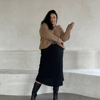 Plus Size V-Neck Hooded Sweater Plus Size Outerwear -2020AVE