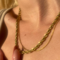 Rope Chain Jewelry Gold One Size -2020AVE