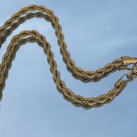 Rope Chain Jewelry Gold One Size -2020AVE