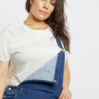 Curve Avery Denim Overalls Plus Size Rompers + Jumpsuits -2020AVE