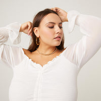 Aisha Thick Chain Necklace Jewelry Gold One Size -2020AVE