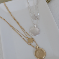 Amber Double Chain Necklace Set Jewelry -2020AVE