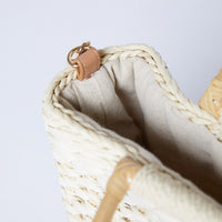 Bassett Beach Straw Tote Accessories Beige One Size -2020AVE