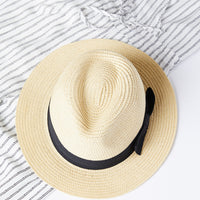 Beach Please Straw Hat Accessories Beige One Size -2020AVE