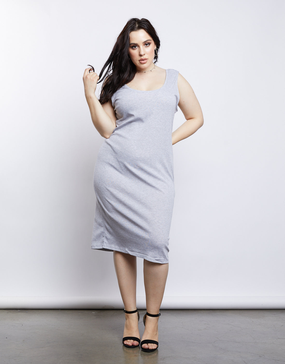 Plus Size California Girl Ribbed Tank Dress- Plus Size Casual Dresses –  2020AVE