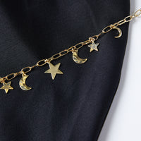 Celeste Chain and Charms Necklace Jewelry Gold One Size -2020AVE
