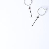 Celestial Stars Earrings Jewelry Silver One Size -2020AVE