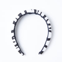 Cher Zebra Padded Headband Accessories Black/White One Size -2020AVE