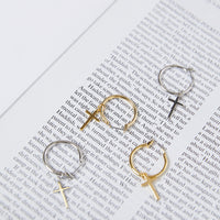 Cross My Heart Mini Hoop Earrings Jewelry -2020AVE