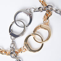 Cuffed Chain Necklace Jewelry Silver One Size -2020AVE