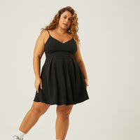 Curve A-Line Pleated Dress Plus Size Dresses -2020AVE