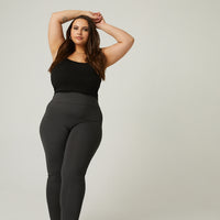 Curve Activewear Leggings Plus Size Bottoms Charcoal 1XL -2020AVE