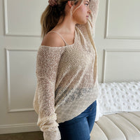 Curve Airy Crochet Sweater Plus Size Tops -2020AVE