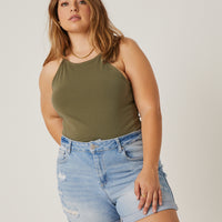 Curve Alexis High Neck Top Plus Size Tops -2020AVE