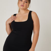 Curve Back Slit Bodycon Dress Plus Size Dresses -2020AVE