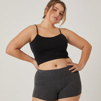 Curve Barely There Shorts Plus Size Bottoms -2020AVE