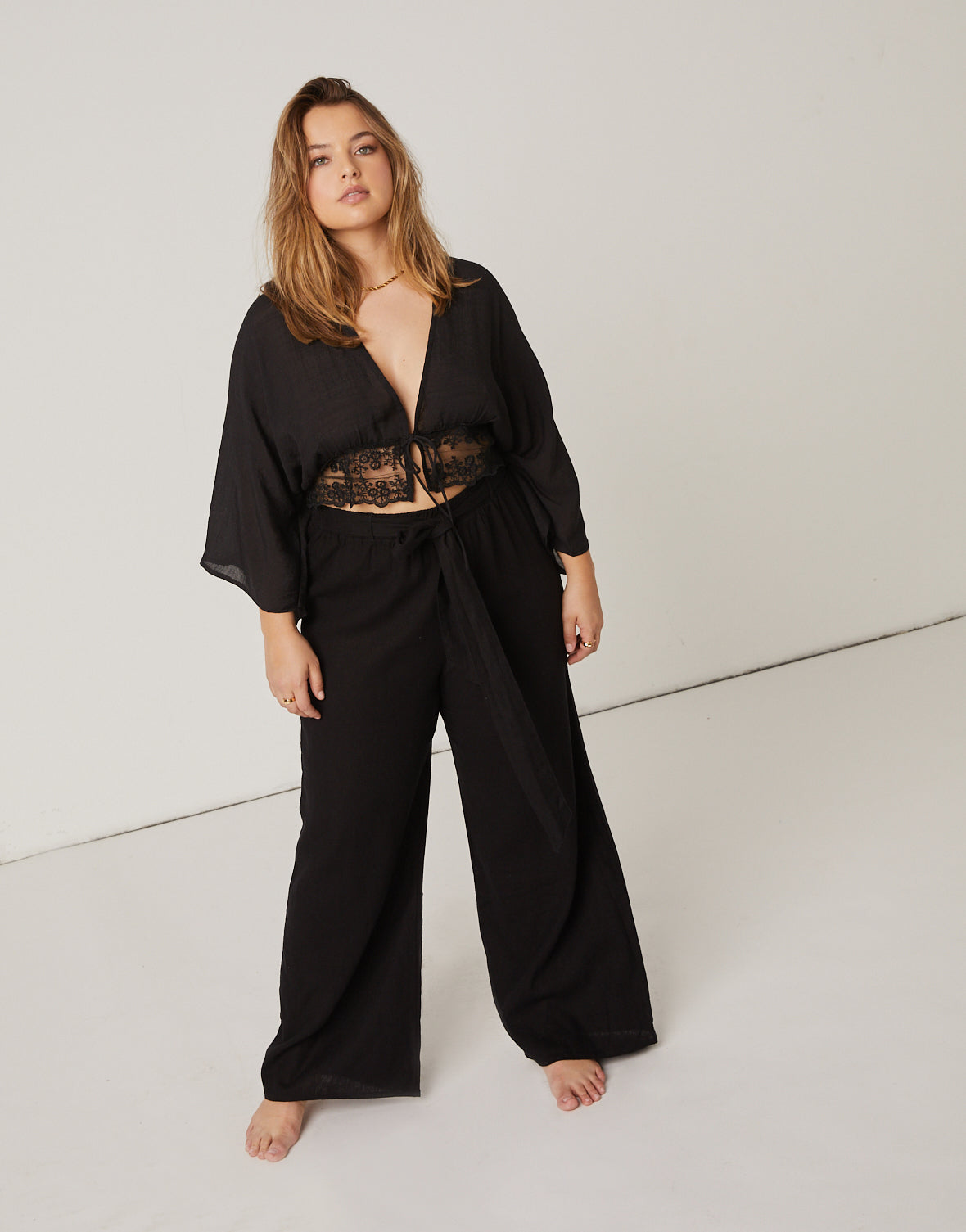 Plus Size Belted Linen Pants – 2020AVE