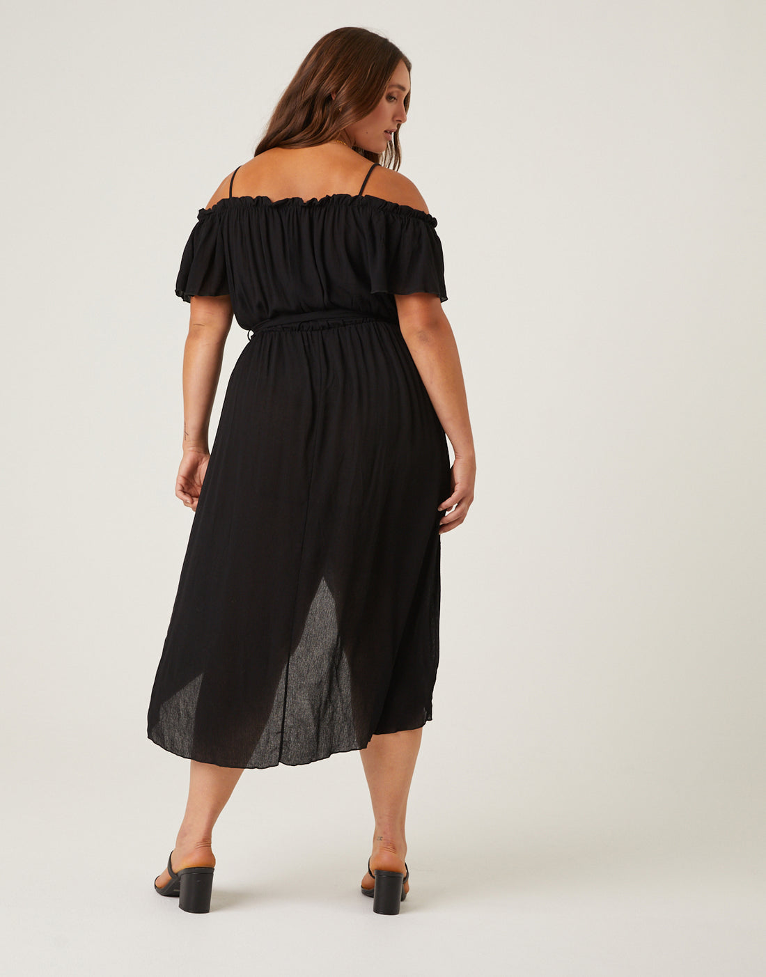 Curve Belted Wrap Sundress Plus Size Dresses -2020AVE