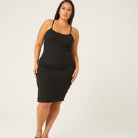 Curve Bodycon Tank Dress Plus Size Dresses -2020AVE