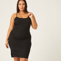 Curve Bodycon Tank Dress Plus Size Dresses -2020AVE