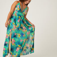 Curve Bold Tropical Maxi Dress Plus Size Dresses -2020AVE