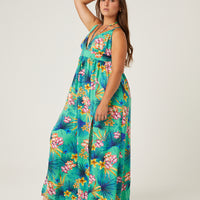 Curve Bold Tropical Maxi Dress Plus Size Dresses -2020AVE