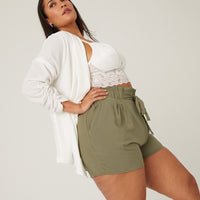 Curve Breezy Summer Shorts Plus Size Bottoms -2020AVE