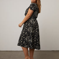 Curve Button Down Floral Sundress Plus Size Dresses -2020AVE