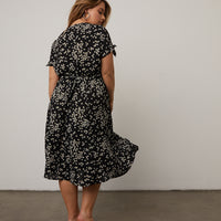 Curve Button Down Floral Sundress Plus Size Dresses -2020AVE