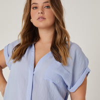 Curve Casual Woven Top Plus Size Tops -2020AVE