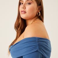 Curve Cera Wrap Top Plus Size Tops -2020AVE