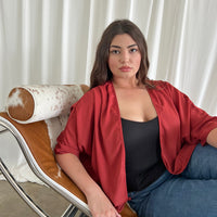 Curve Chiffon Open Front Cardigan Plus Size Outerwear -2020AVE