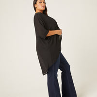 Curve Chiffon Open Front Cardigan Plus Size Outerwear -2020AVE