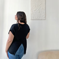 Curve Chiffon Pocket Tee Plus Size Tops -2020AVE