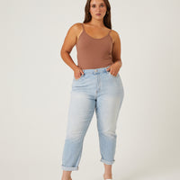Curve Classic Mom Jeans Plus Size Bottoms -2020AVE