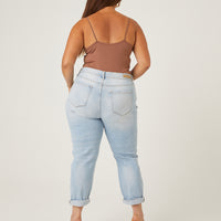Curve Classic Mom Jeans Plus Size Bottoms -2020AVE