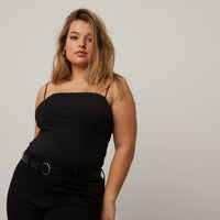Curve Cropped Tank Top Plus Size Tops -2020AVE