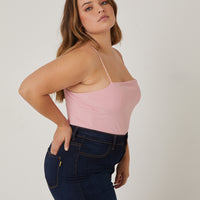 Curve Cropped Tank Top Plus Size Tops -2020AVE