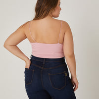 Curve Cropped Tank Top Plus Size Tops -2020AVE